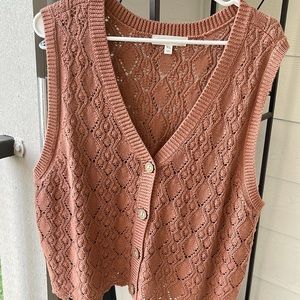Crochet Peach Tank